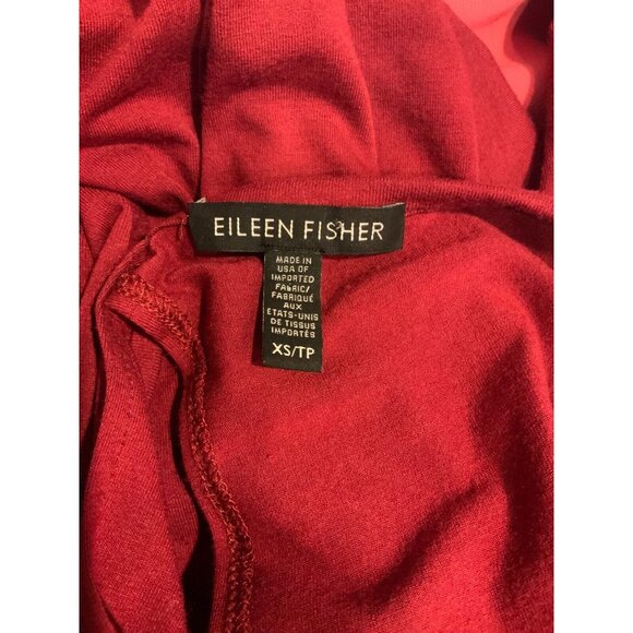 Eileen Fisher Red Casual Full Length Stretchy Shift Dress, Size XS - Picture 9 of 9